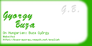 gyorgy buza business card