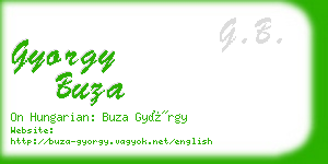 gyorgy buza business card